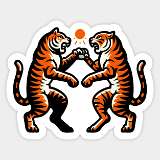 Tiger Fight Sticker